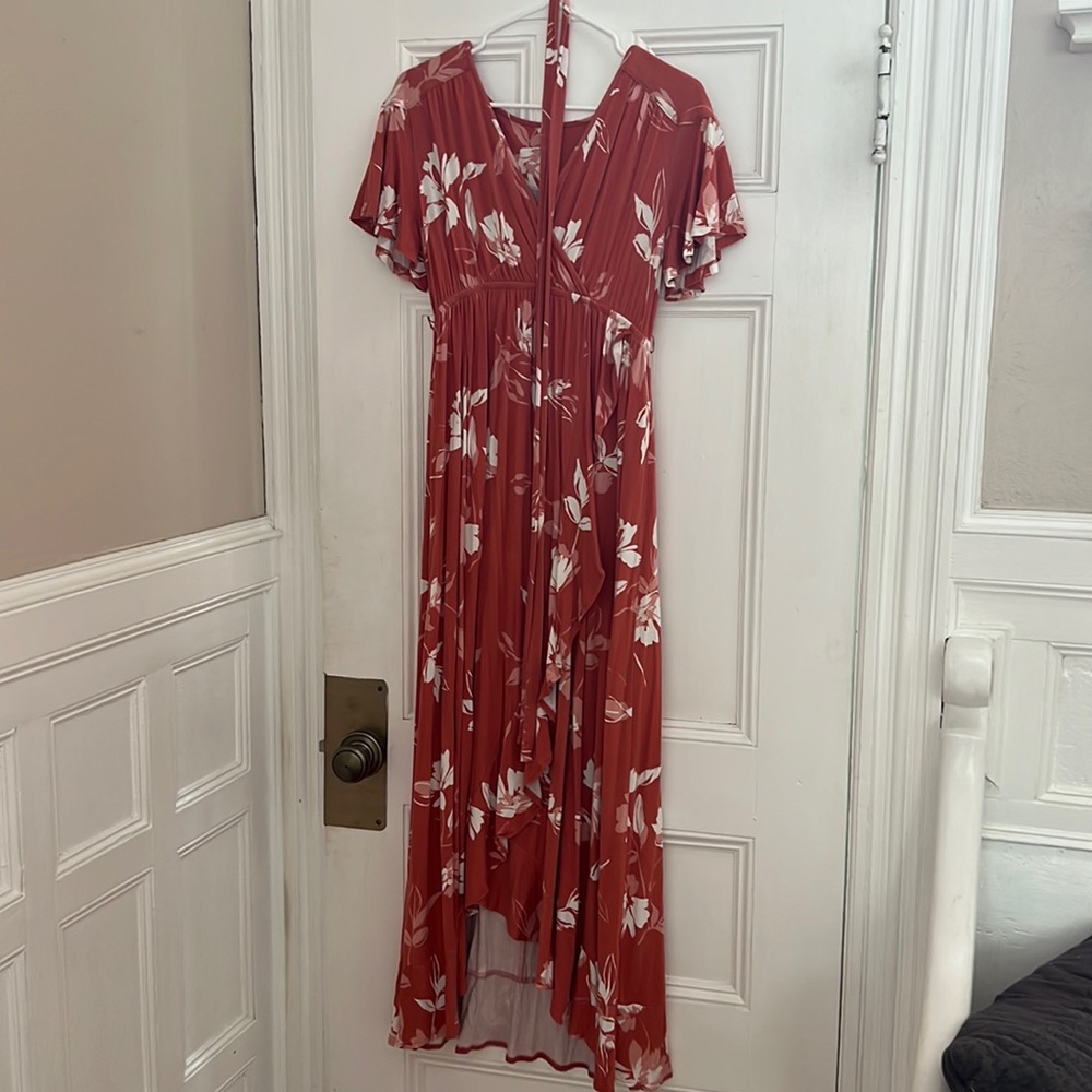 Isabel Maternity floral maxi dress